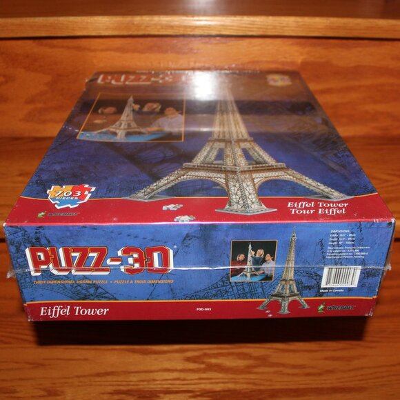 3/$118❤️new sealed 1995 Wrebbit PUZZ 3D Eiffel Tower Paris France puzzle P3D-903 - Picture 4 of 7